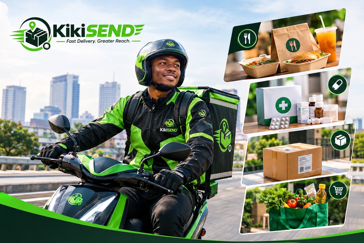 KikiSend delivery in action